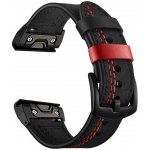 VSECHNONAMOBIL 123885 VANGUARD QuickFit Kožený řemínek pro Garmin - šířka 22mm černý – Zboží Mobilmania