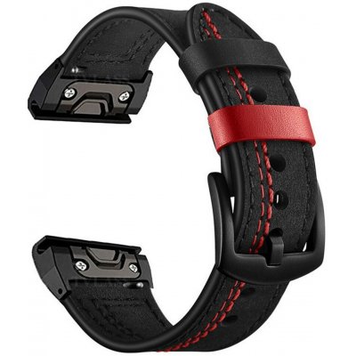 VSECHNONAMOBIL 123885 VANGUARD QuickFit Kožený řemínek pro Garmin - šířka 22mm černý – Zboží Mobilmania