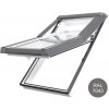 Střešní okno Skylight Střešní okno plastové 78x118cm vílé se šedým oplechováním