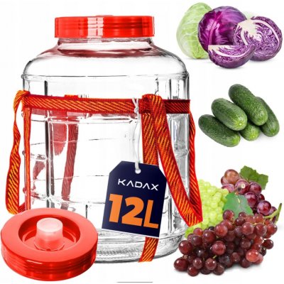 Kadax Skleněná zavařovací sklenice 12 l – Hledejceny.cz