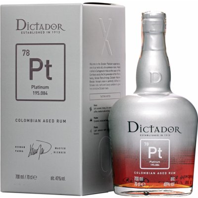 Dictador Platinum 40% 0,7 l (karton)