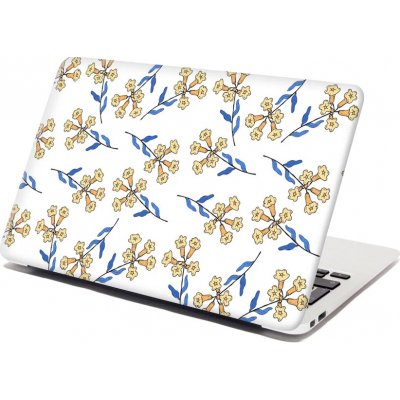 Sablio Samolepka na notebook Žluté kvítí - 29x20 cm – Zboží Živě