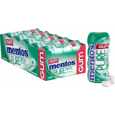 Mentos Pure Fresh Gum Spearmint 10 x 30 g – Sleviste.cz