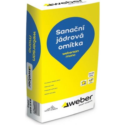Omítka sanační weber san mono – 20 kg – Zboží Mobilmania