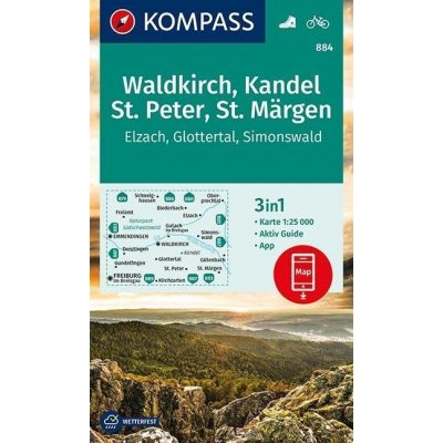 Waldkirch Kandel St.Peter St. Märgen 1:25 000 - KOMPASS-Karten GmbH – Hledejceny.cz