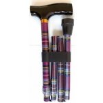 Modom Vycházková skládací hůl s komfortní rukojetí karo-pink - KP021 – Hledejceny.cz