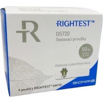 Rightest Proužky diagnostické GS720 50ks – Zboží Dáma