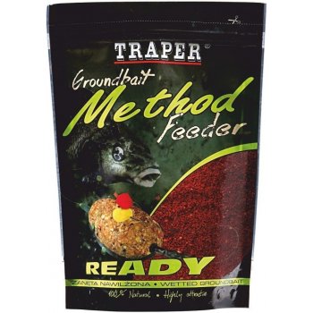 Traper Groundbait Method Feeder Ready 750g Červený Halibut