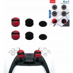 iPega P5006 PlayStation 5 controller cap set, black/red – Zboží Živě