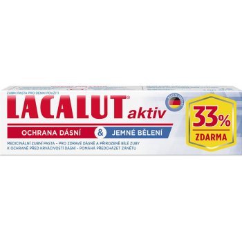 Lacalut aktiv zubní pasta ochrana dásní & jemné bělení 100 ml