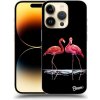 Pouzdro a kryt na mobilní telefon Apple Pouzdro Picasee ULTIMATE CASE Apple iPhone 14 Pro - Flamingos couple