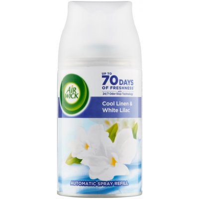 Air Wick Freshmaticic náplň do osvěžovače vzduchu vůně svěžího prádla 250 ml Cool linen/White lilac – Zbozi.Blesk.cz