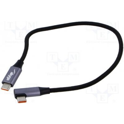 Akyga AK-USB-53 USB 2.0, USB C vidlice,USB C úhlová zástrčka – Zboží Živě