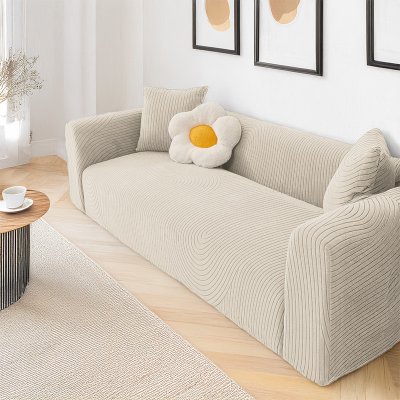 Takoy Potah na křeslo vzor pruhovaný ecru – Sleviste.cz