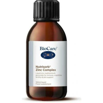 Biocare Nutrisorb Tekutý Zinek Glukonát zinečnatý + Zinek l-metionin 150 ml – Hledejceny.cz