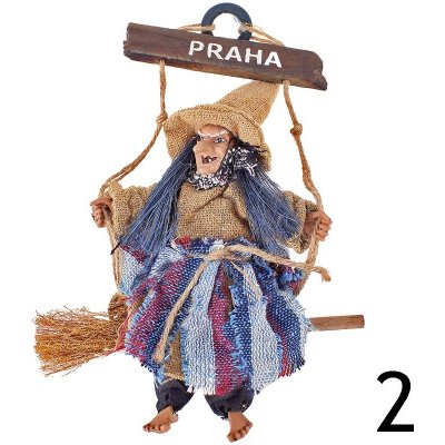 Striga na koštěti Praha 25cm – Hledejceny.cz