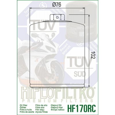 Hiflofiltro Olejový filtr HF170BRC – Zbozi.Blesk.cz