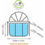 Exit Toys Sluneční stříška na bazén 360 cm – Sleviste.cz