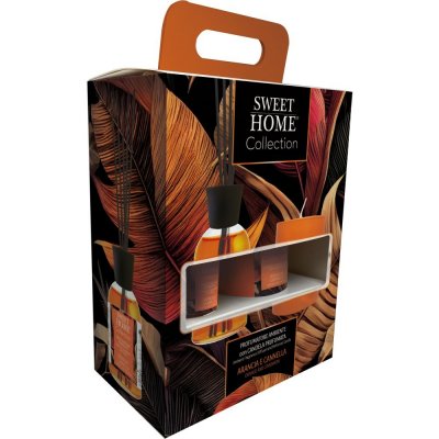 Sweet Home Collection Orange and Cinnamon difuzér 100 ml + svíčka 110 g – Zboží Dáma