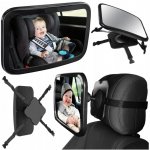 Lionelo Univerzál sledovací zrcátko do auta SETT 25 x 18 cm Black – Zboží Mobilmania