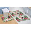 Bellatex 3D tisk sada s výřezem pro stojaté WC 850/061 ibišek 60 x 100 60x50 cm