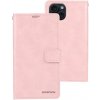 Pouzdro a kryt na mobilní telefon Apple Mercury Bluemoon Diary iPhone 15 PLUS - Rose