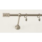 Garol Garnýž kovová stříbrná Kvadrát new attractive jednořadá 250 cm – Zbozi.Blesk.cz