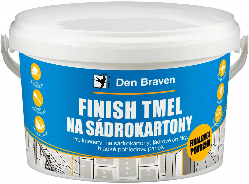 Den Braven Finish tmel na sádrokartony 14 kg bílý