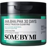 Some By Mi AHA BHA PHA 30 Days Miracle TrueCica Clear Pad exfoliační pleťové tampony pro problematickou pleť 70 ks – Sleviste.cz