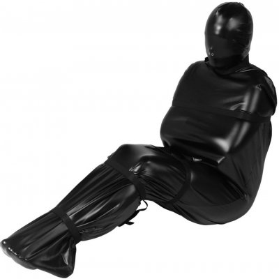 Shots Ouch! Xtreme Body Bag with Nylon Straps Black, černý celotělový BDSM vak z PVC – Zboží Mobilmania