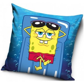 Carbotex Polštář Spongebob na lehátku 40x40