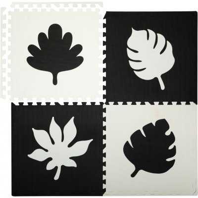 MoMi Hrací podložka FELI pěnové puzzle černé 4 ks – Zboží Dáma