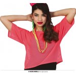 Fiestas Guirca Fiestas Neonově růžové triko 80 tá léta – Zboží Mobilmania
