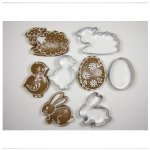 vykraj. cukr. sada velikonoční (VEJCE,KUŘE,OVCE,ZAJÍC) nerez – Hledejceny.cz