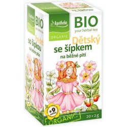 Apotheke BIO Čaj dětský Šípkový na běžné pití 20 x 2 g