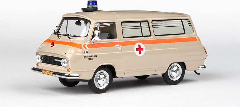 Abrex škoda 1203 1974 Sanitka Záchranka 1:43