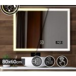 Aquamarin Koupelnové zrcadlo s LED osvětlením 80 x 60 cm 77489 – Zboží Dáma