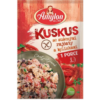 Amylon Kuskus se sušenými rajčaty a bylinkami bez lepku 50 g – Zboží Dáma