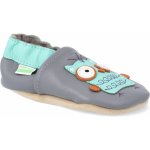 Hopi Hop Kožené capáčky barefoot sovík šedé – Sleviste.cz