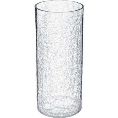 skleněná váza, motiv praskání, Atmosphera créateur d'intérieur, 30 cm transparentní – Hledejceny.cz