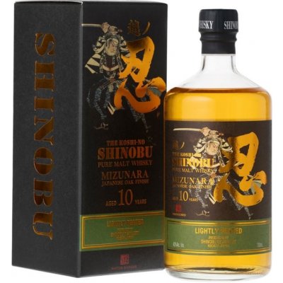 Shinobu Pure Malt Lighty Peated 10y 43% 0,7 l (karton) – Hledejceny.cz