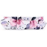 T-tomi Čelenka zavazovací pro dospělé pink Flowers – Zboží Dáma