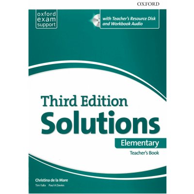 Solutions 3rd Edition Elementary Teacher´s Book with Resource Disc – Zboží Mobilmania