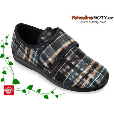 Pánské domácí papuče na suchý zip 652K03 – Zboží Dáma