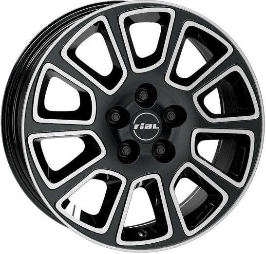 Rial TRANSPORTER 7x17 5x120 ET55 diamond black polished