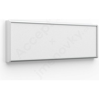 Accept Dveřní tabulka ACS (zásuvný systém, 187 × 62 mm) (stříbrná tabulka (šedé bočnice))