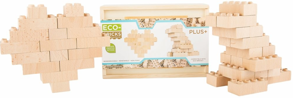 ECO-BRICKS Natural Plus dřevěná stavebnice 20 ks