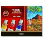 Koh-i-noor souprava akrylových barev 6x16 ml – Zboží Mobilmania