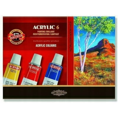 Koh-i-noor souprava akrylových barev 6x16 ml – Zboží Mobilmania