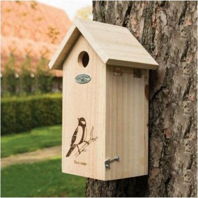 Esschert Design Ptačí budka sýkorník s koňadrou 3,2 cm – Zboží Mobilmania